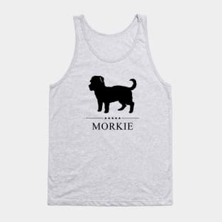 Morkie Black Silhouette Tank Top